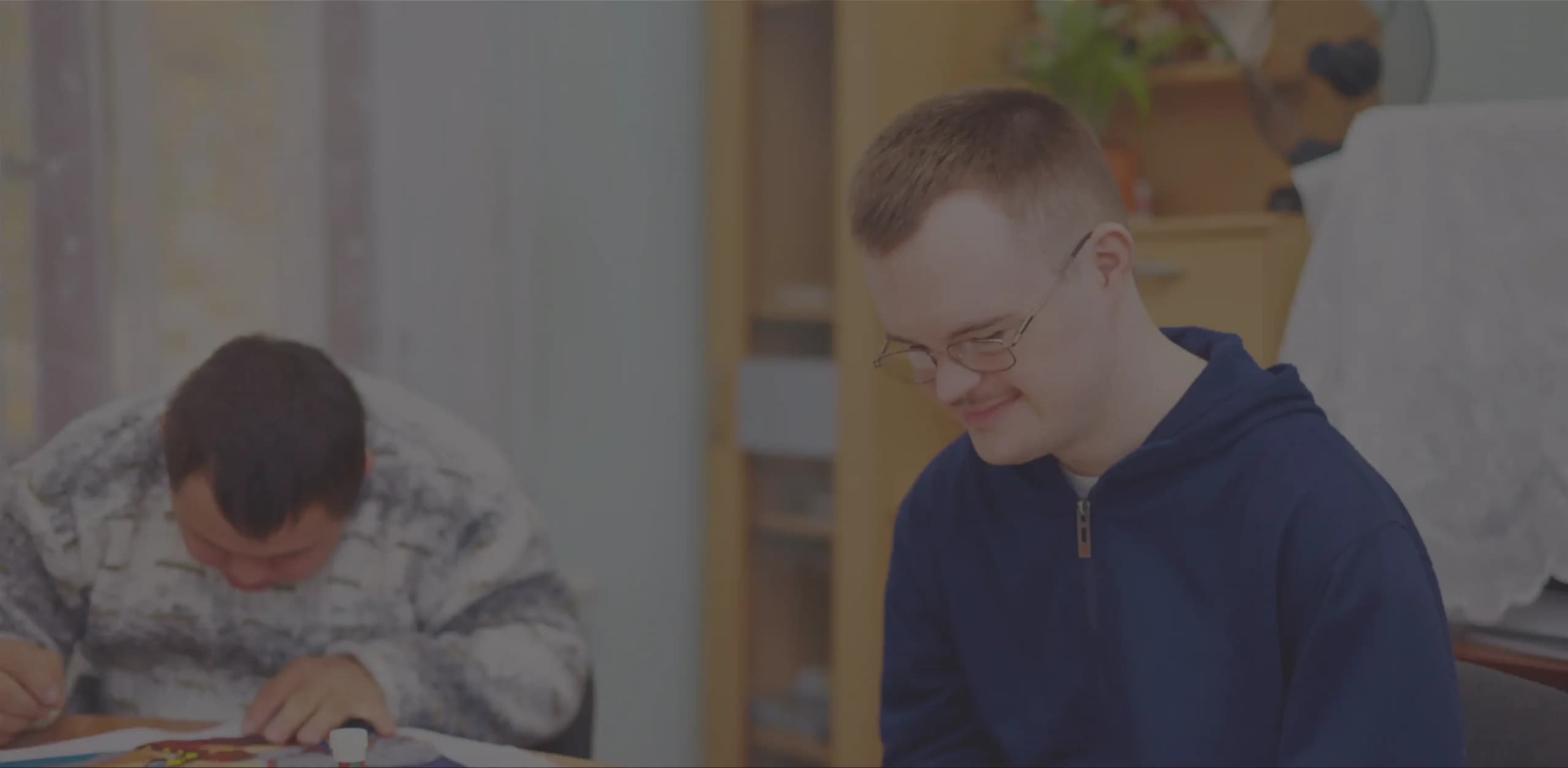 Group activity with participant in a wheelchair
